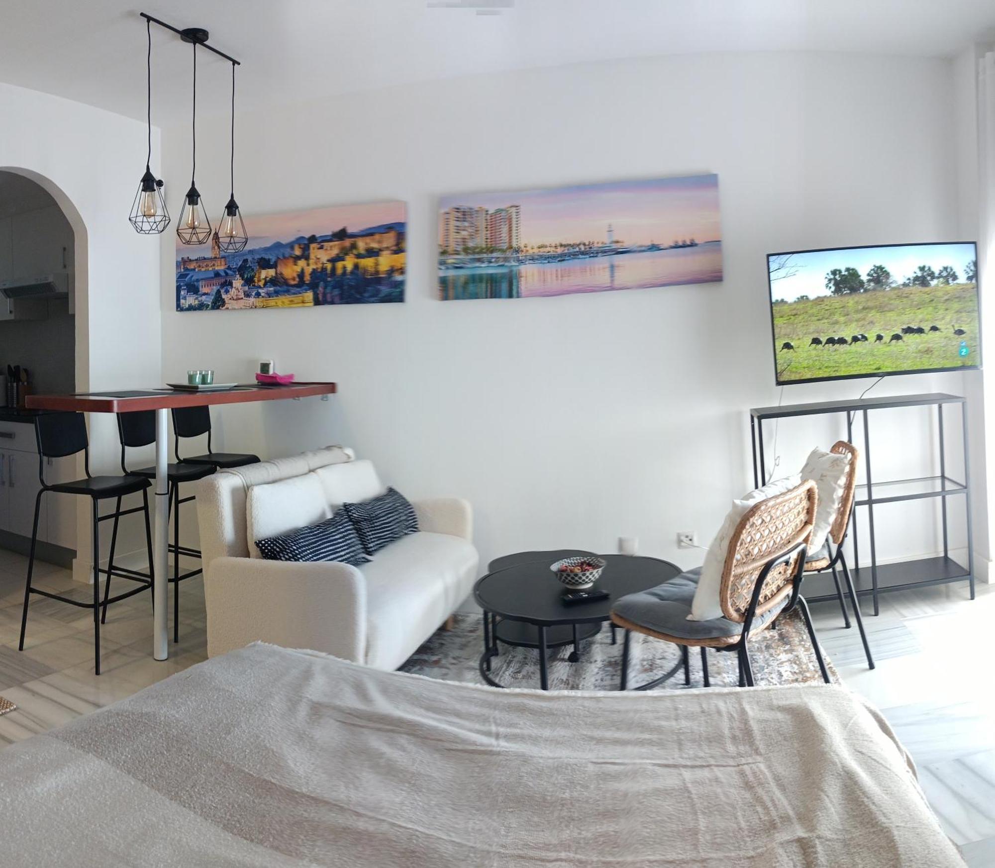 Estudio Centro Malaga Terraza Y Barbacoa المظهر الخارجي الصورة